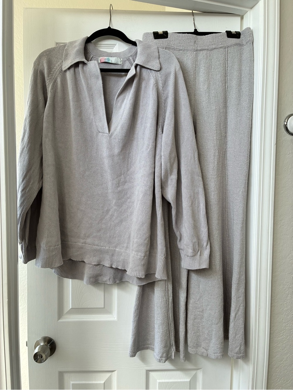 Free People Beach Cozy Women's Two-Piece Lounge Set - Light Gray